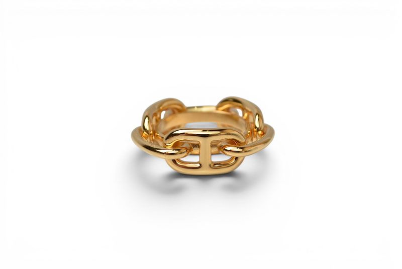 Hermes Scarf Ring Holder Chaine D'ancre Gold — view 4