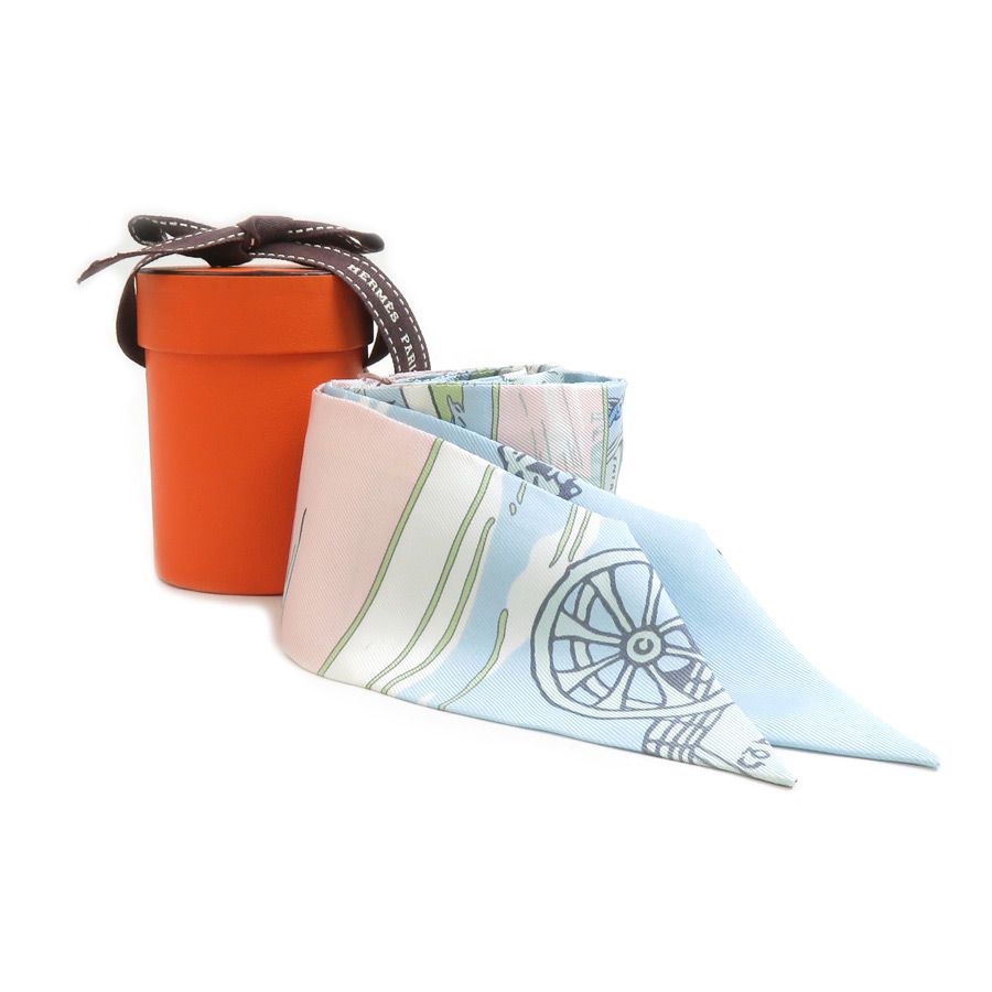 Hermes Twilly Scarf Blue — view 8
