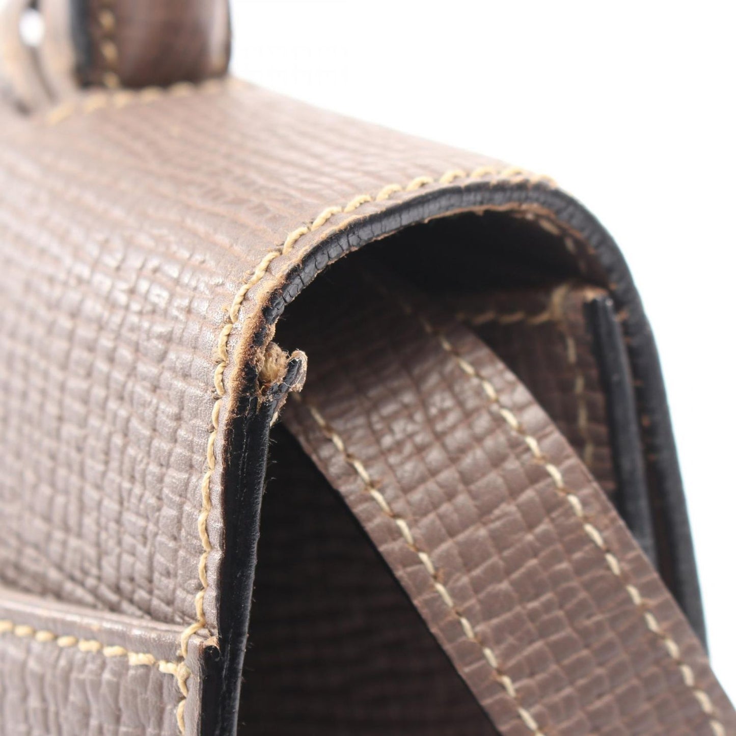 Loewe Handbag Gray Ju Leather Barcelona 2-Way Shoulder — view 9