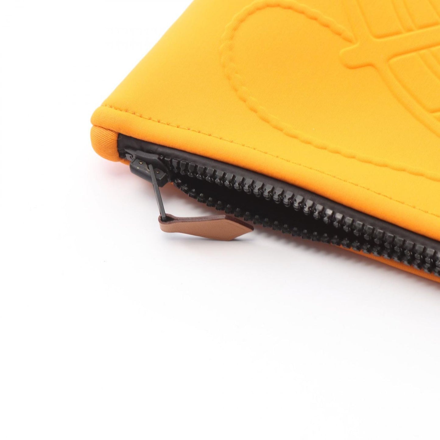 Hermes Pouch Neobain Thalassa Black 03 Orange Leather — view 6
