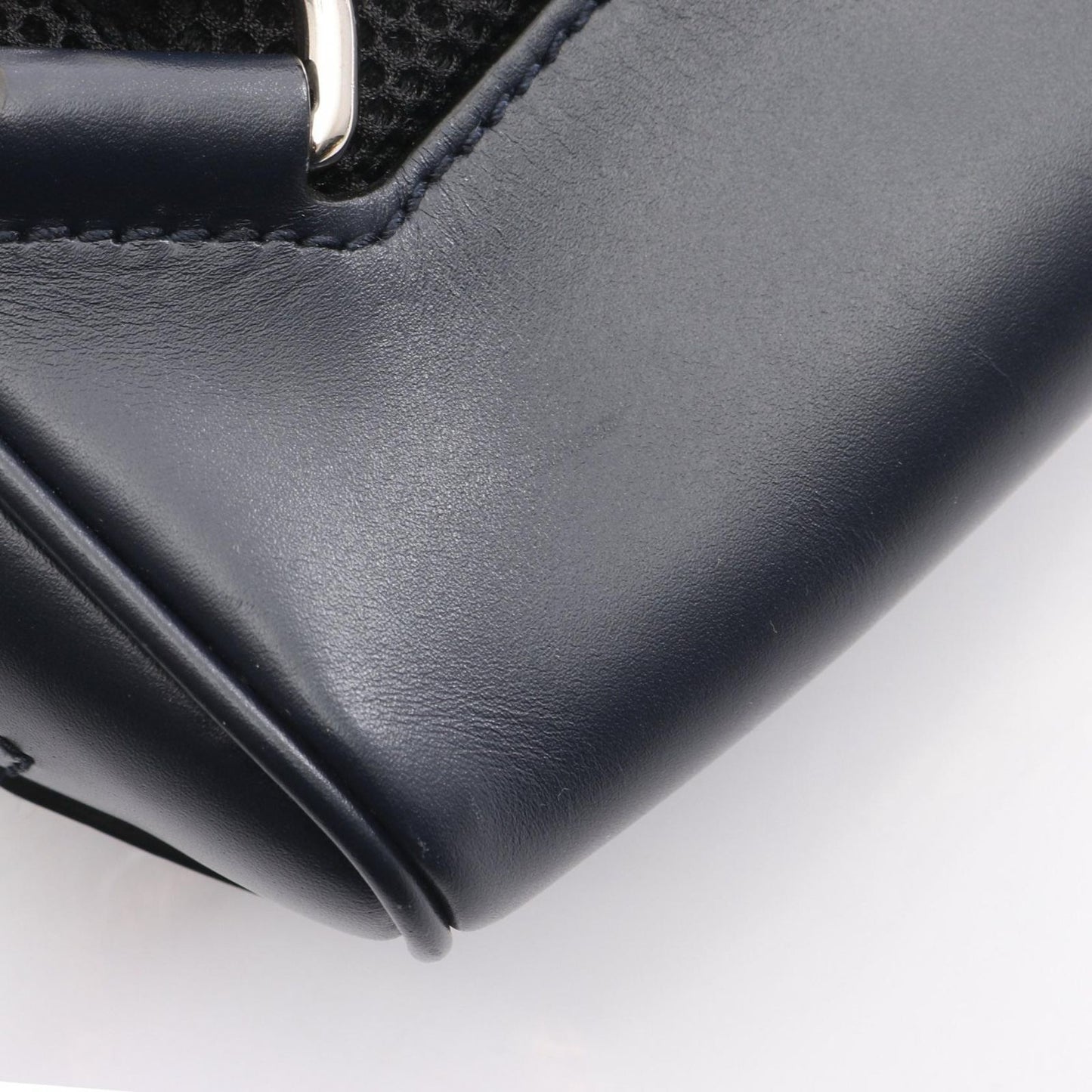 Gucci Waist Bag Guccissima Navy Leather — view 9