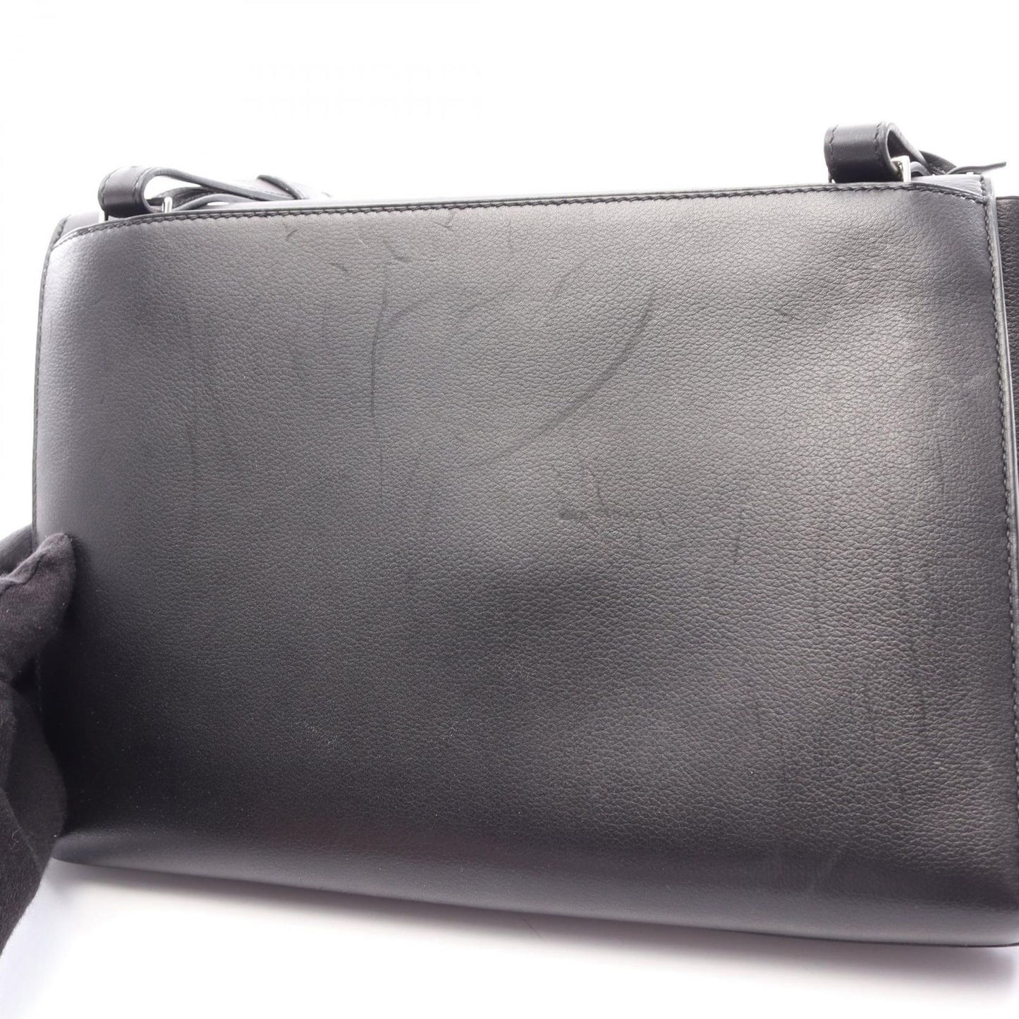 Hermes Shoulder Bag Sac a Depeches 29 Black Leather — view 9