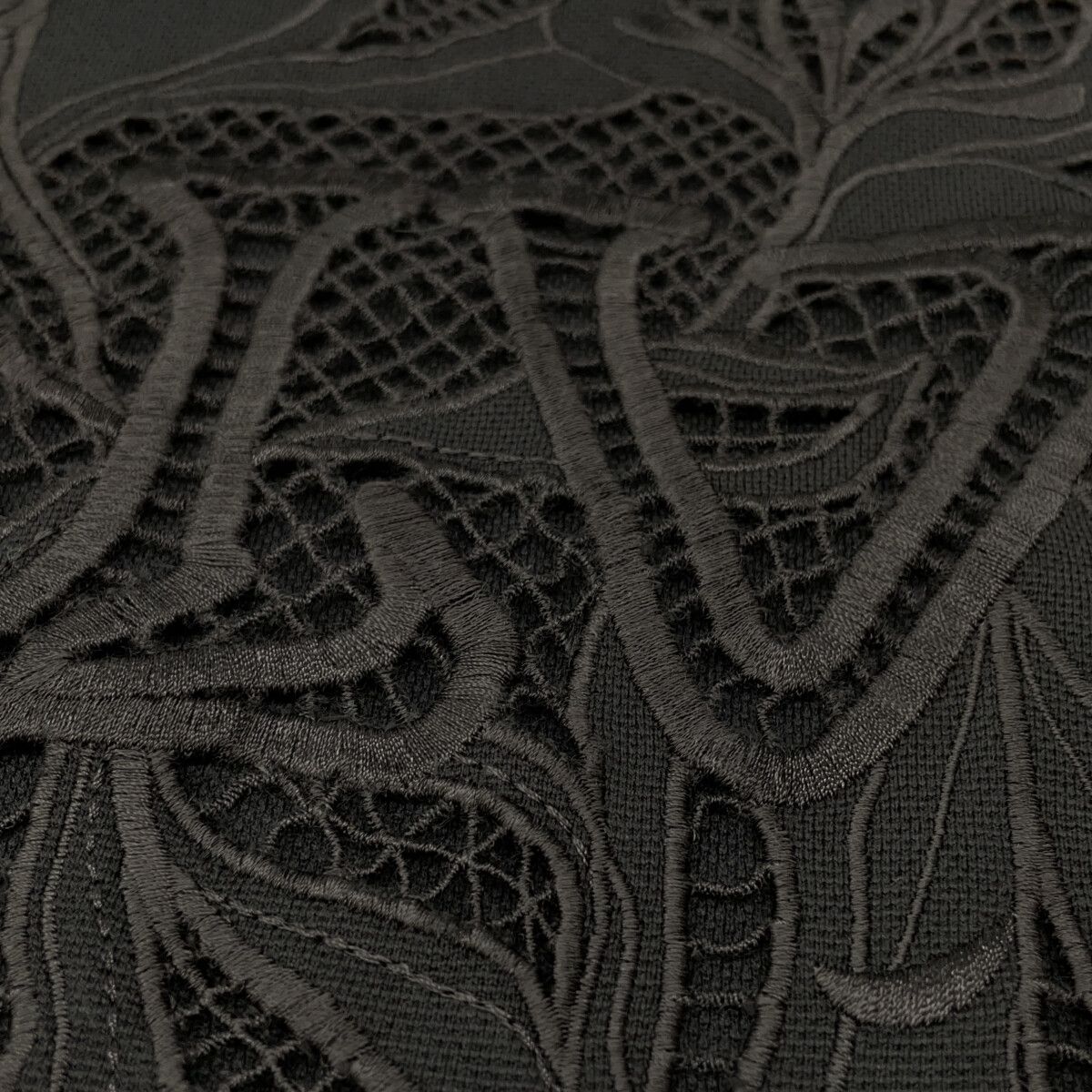 Louis Vuitton Tce Charcoal LV Vegeture Lace Embroidery T-Shirt — view 9