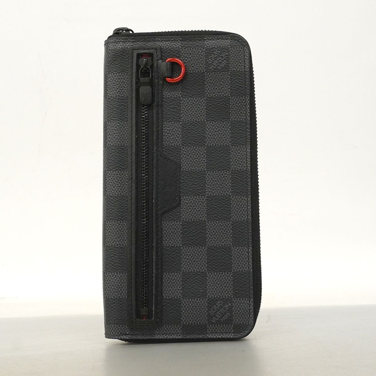 Louis Vuitton Wallet Damier Graphite Utility Zippy Vertical Black — view 9
