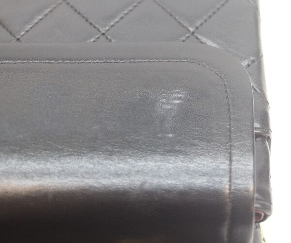 Chanel Black Lamb Gold Double Flap Quilted 25 — view 9