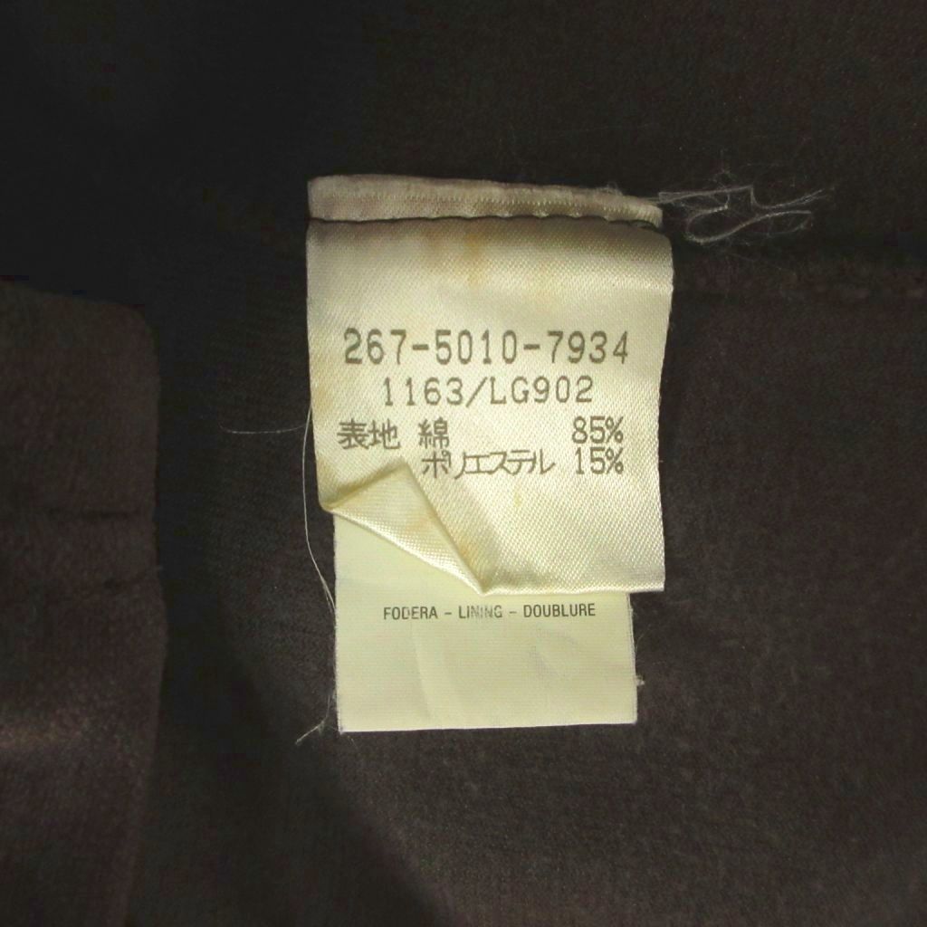 Gucci Shirt Blouse M Brown Regular Color Long Sleeve Velour MD — view 8