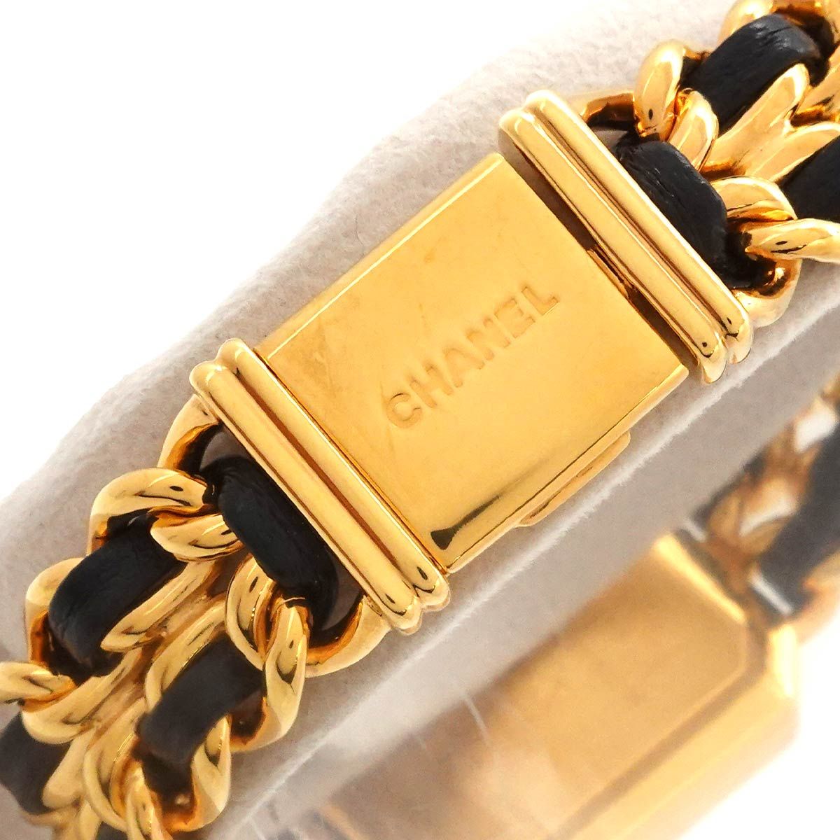 Chanel Premiere S Vintage Watch Black Gold Quartz — view 6