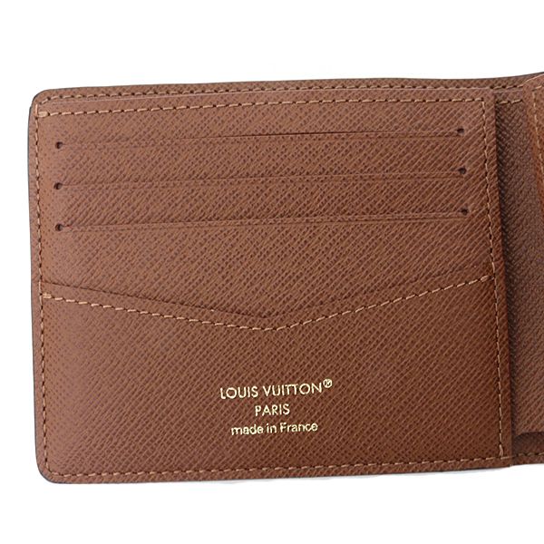 Louis Vuitton Portefeuille Calf Bifold Wallet Monogram Donut Canvas Chocolate — view 6