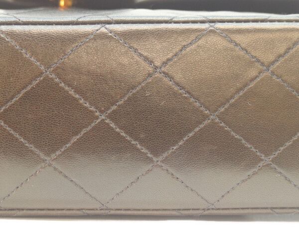 Chanel Black Lamb Gold Double Flap Quilted 25 — view 9