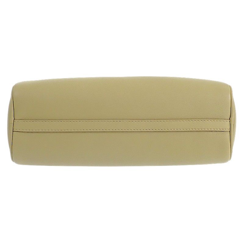 Prada Leather Pouch Shoulder Bag Green Khaki Gold — view 9