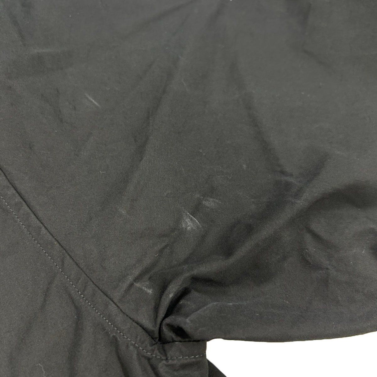 Balenciaga Logo Embroidered Oversize Button Down Jacket Shirt Black 32 — view 9