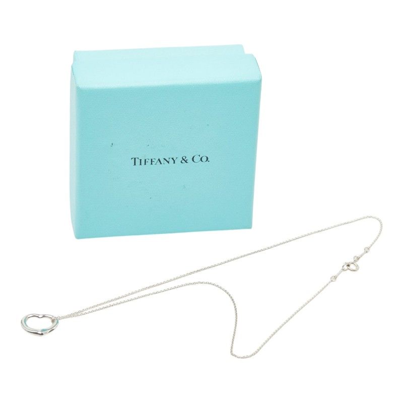Tiffany & Co Open Heart Pendant Silver — view 9