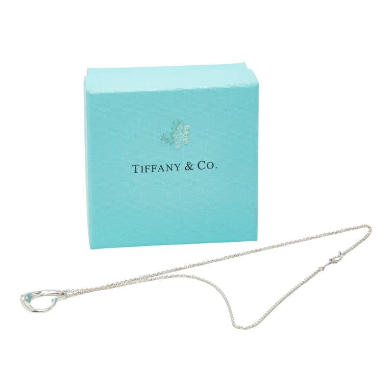 Tiffany & Co Open Heart Pendant Silver — view 8