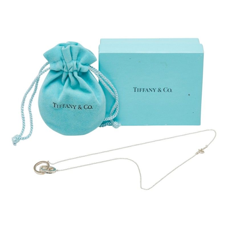 Tiffany & Co Interlocking Circle Necklace Silver — view 8