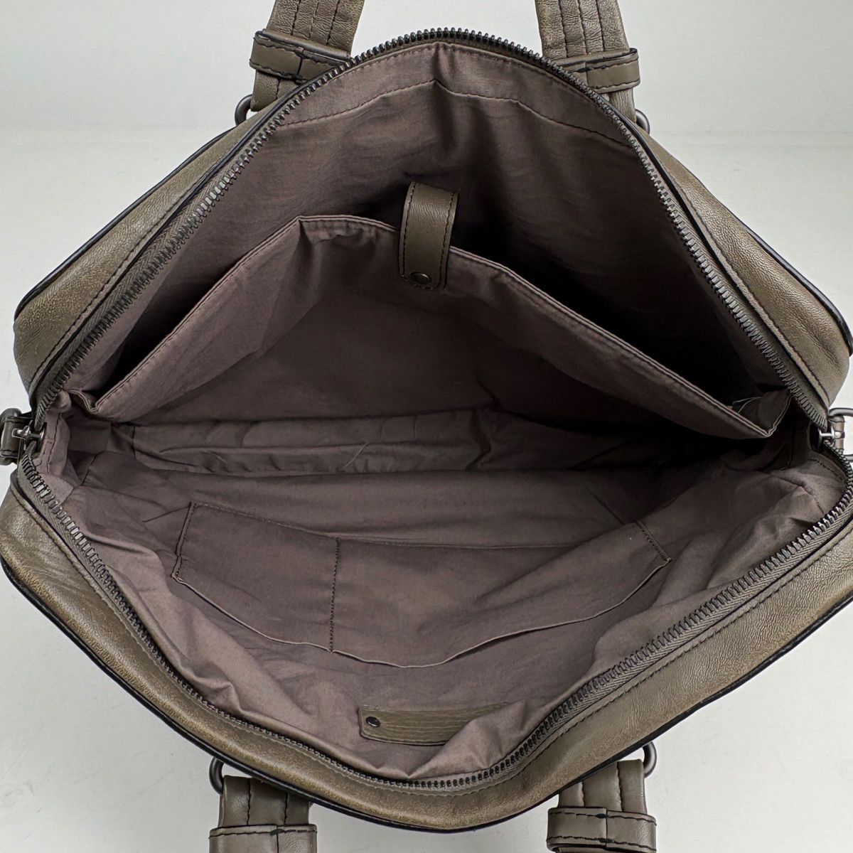 Bottega Veneta Intrecciato Business Bag 2-Way Leather Gray — view 7