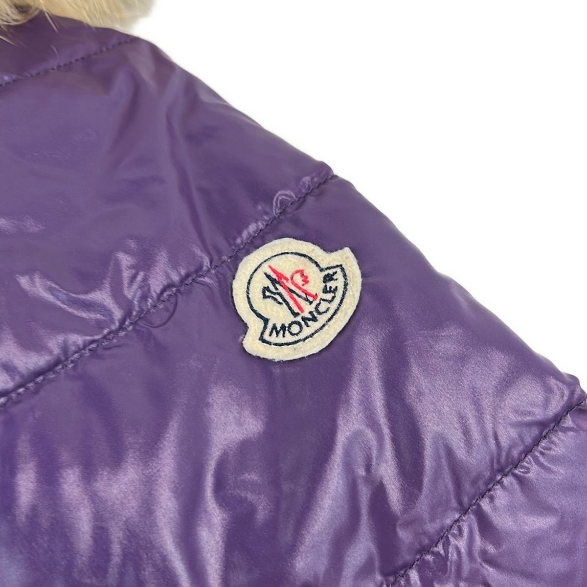 Moncler Down Jacket 0 XS Alberta Purple Long Sleeve Short Length Winter — view 8