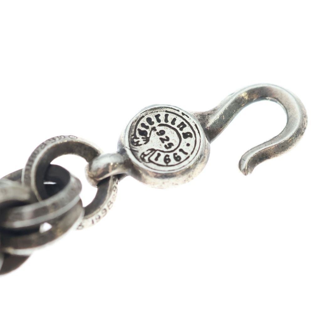 Chrome Hearts 2 Double B Ring Bracelet Silver — view 6