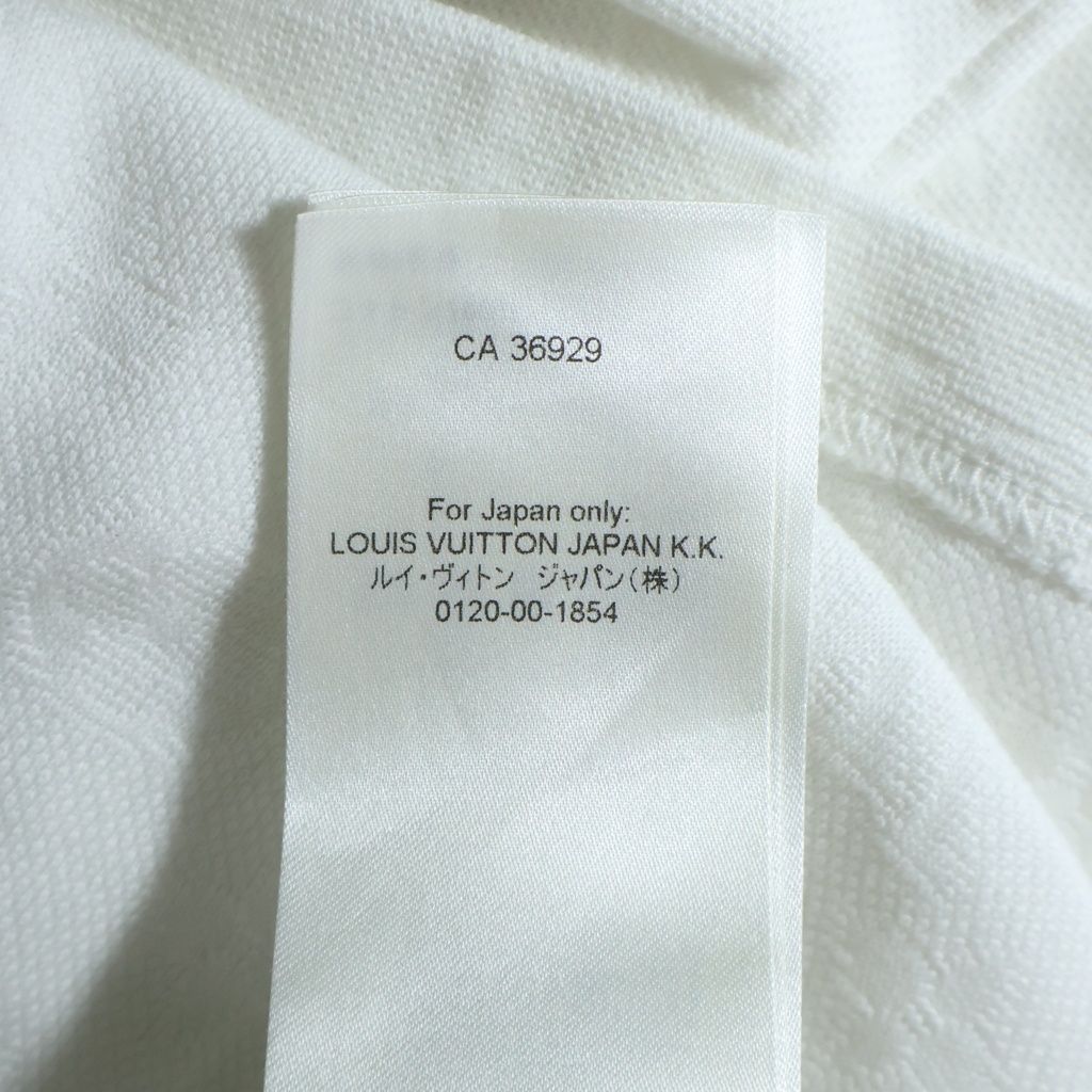 Louis Vuitton Pocket Monogram Jacquard Crew Neck Short Sleeve T-Shirt White — view 8