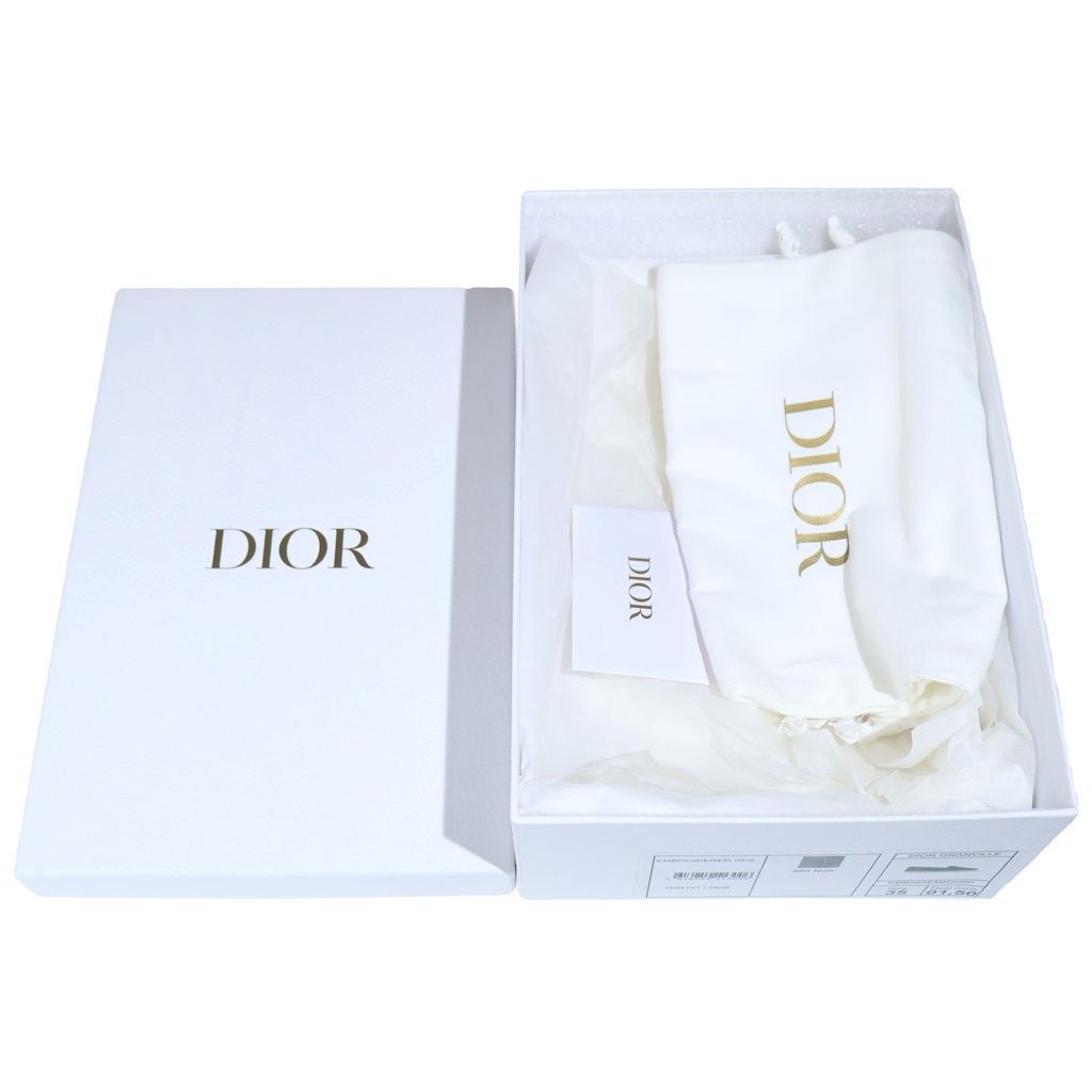Dior Espadrille Slip on Low Cut Shoes Black — view 8