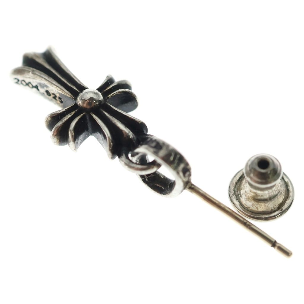 Chrome Hearts Bby Pprchn Baby Fat Cross Drop Earrings Silver — view 6