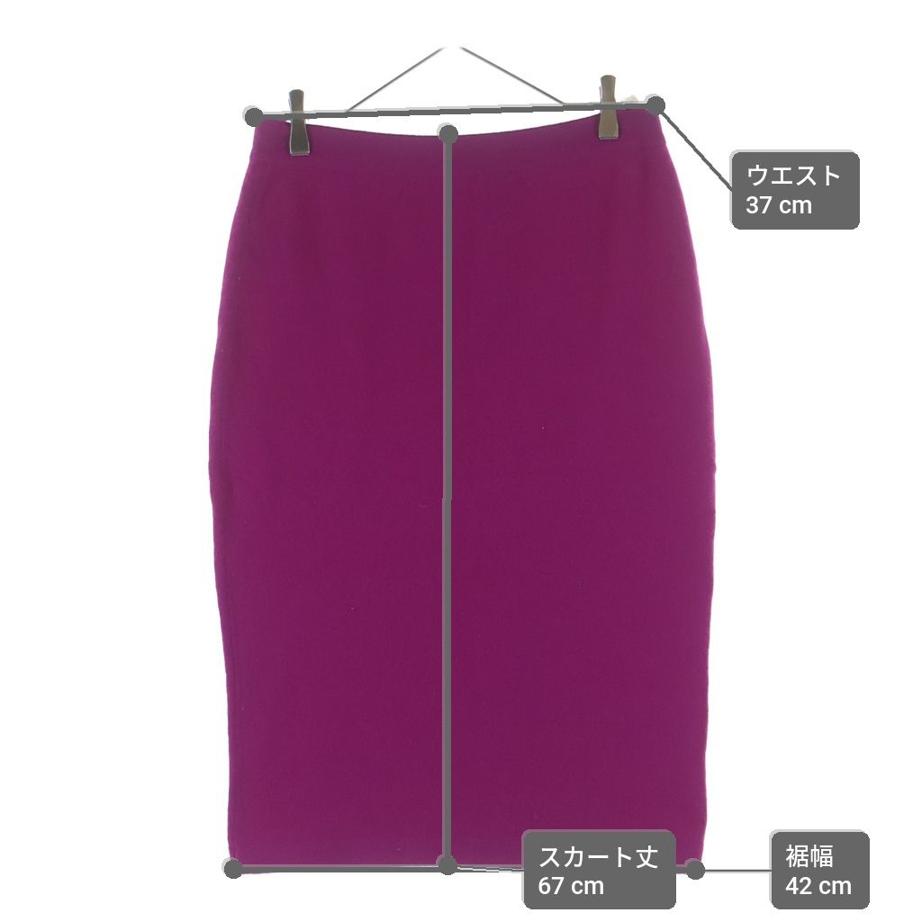 Chanel CC Logo Button Ensemble Skirt Knee Length Purple 42 — view 9