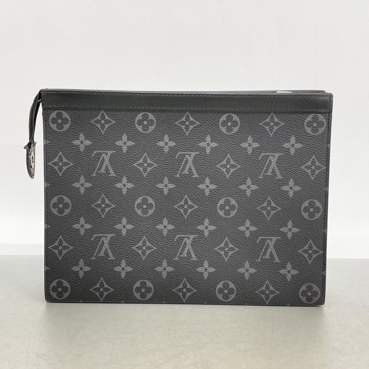 Louis Vuitton Clutch Monogram Eclipse Pochette Voyage Black — view 9