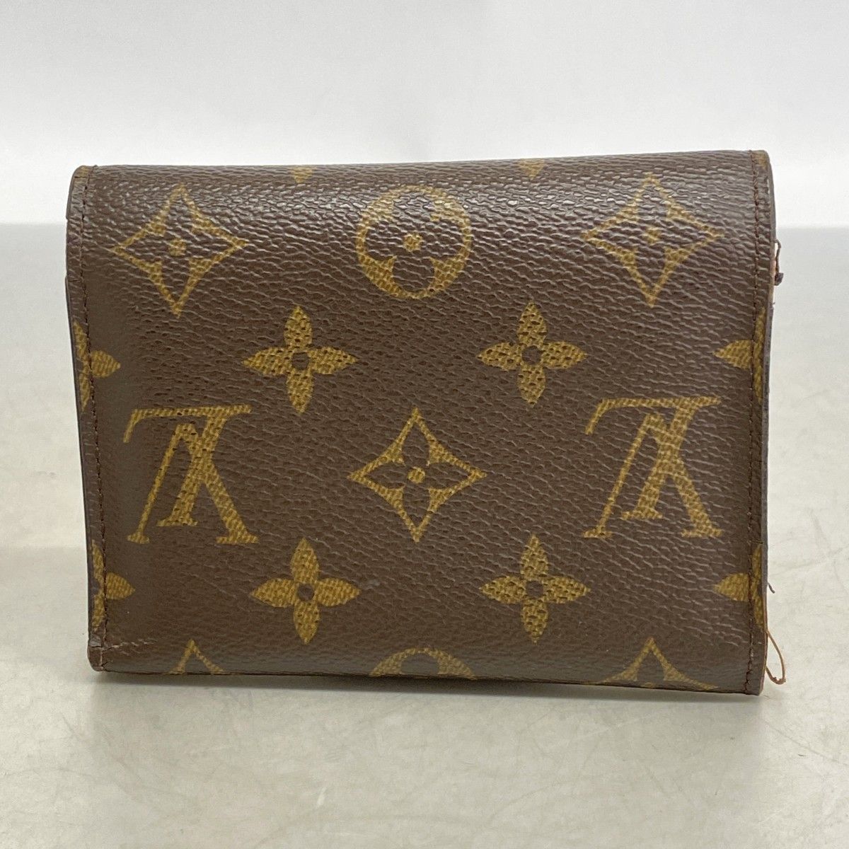 Louis Vuitton Trifold Wallet Monogram Portefeuille Victorine Brown — view 9