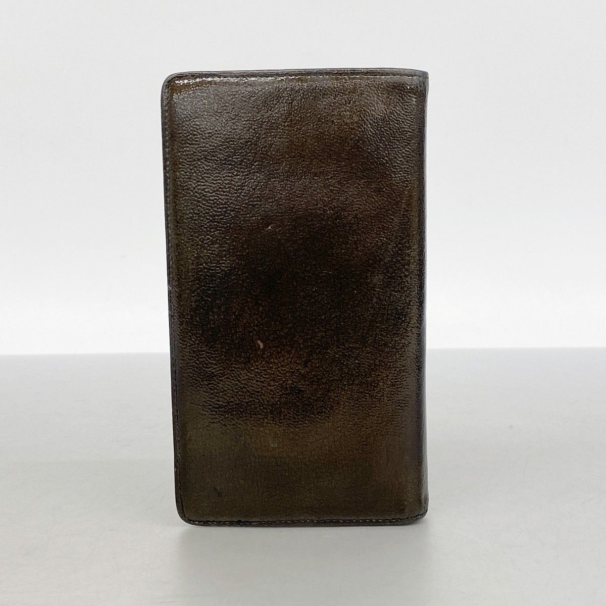 Chanel Wallet Patent Leather Brown Black Silver — view 9