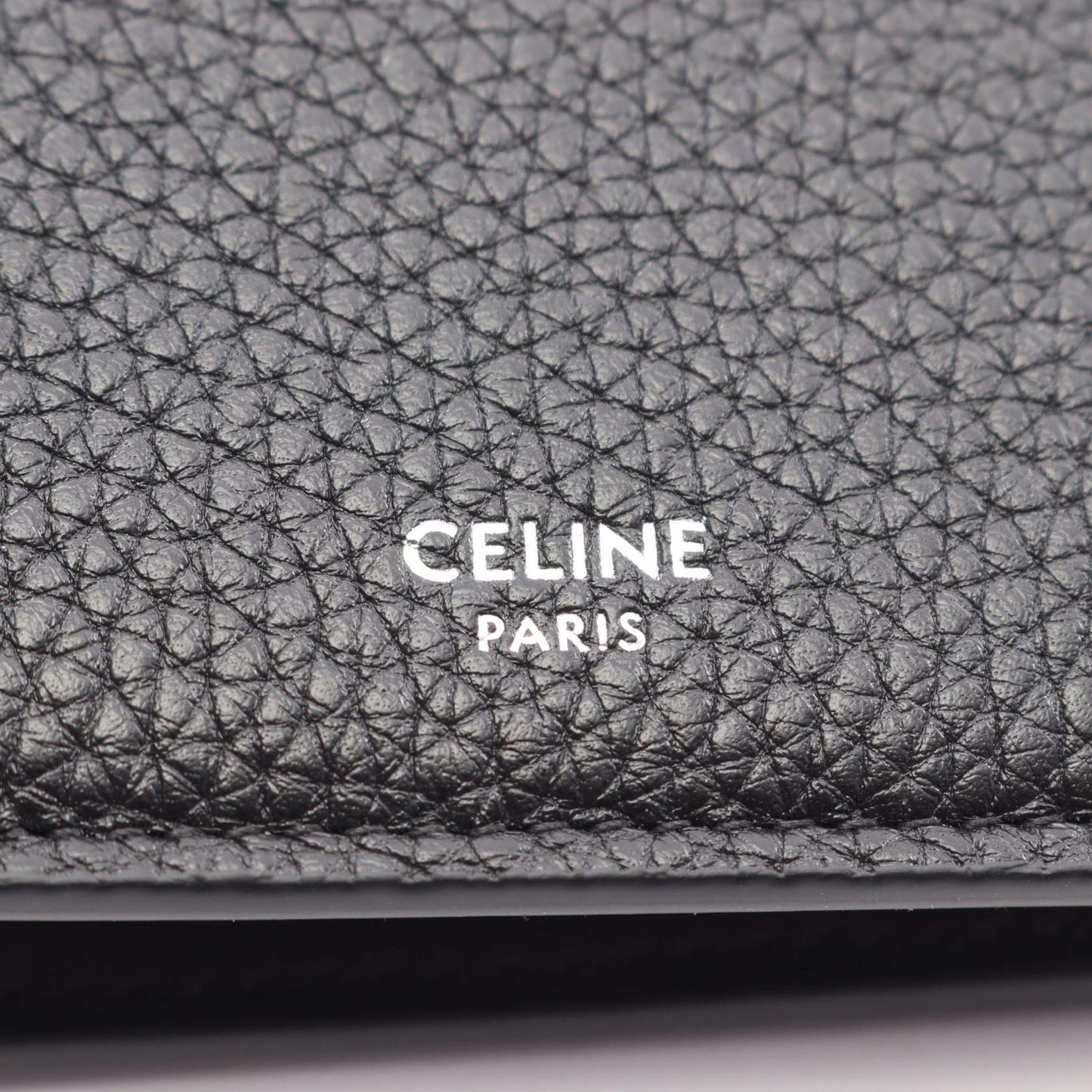 Celine Bi Foldwallet Black Leather Wallet — view 5