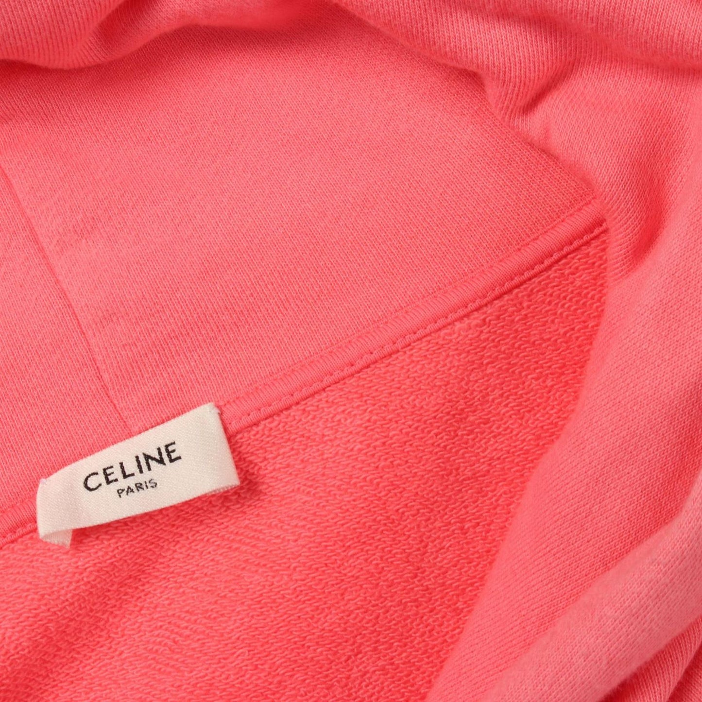 Celine Hoodie Logo Print Cotton Pullover Hoodie — view 7