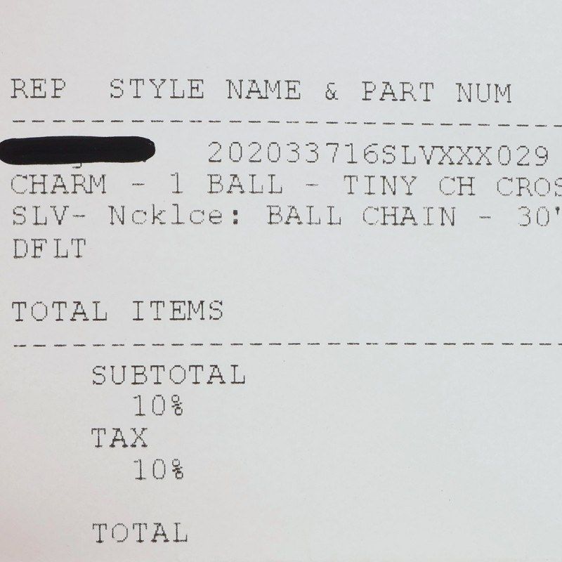 Chrome Hearts Tny CH Crs 1 Ball Tiny CH Cross Charm Silver Pendant — view 5