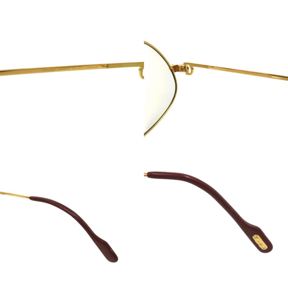 Cartier Vintage Maillon Panthere Metal Gold Sunglasses Eyewear — view 7