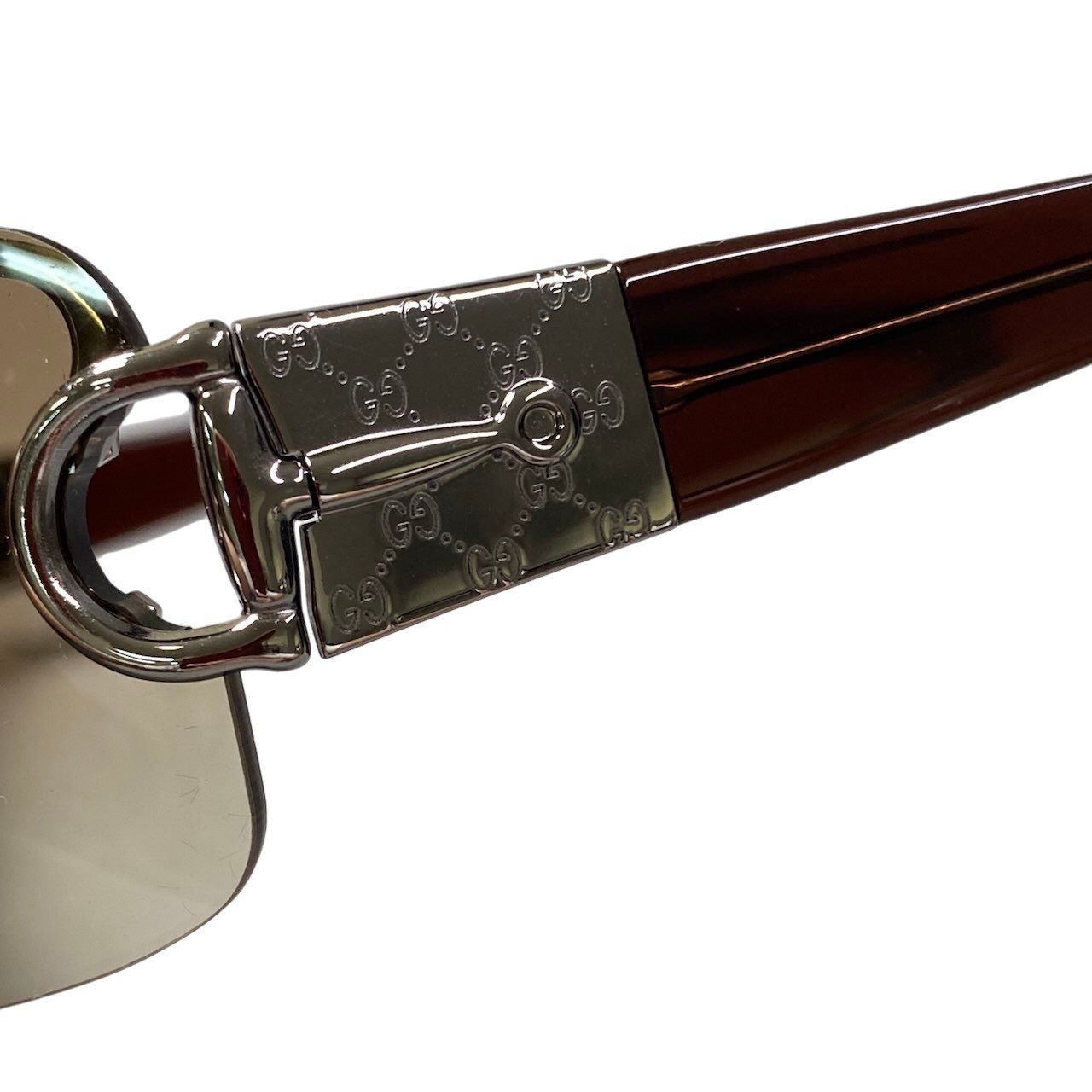 Gucci GG Horsebit Rimless Sunglasses 62 15 Brown Eyewear — view 9