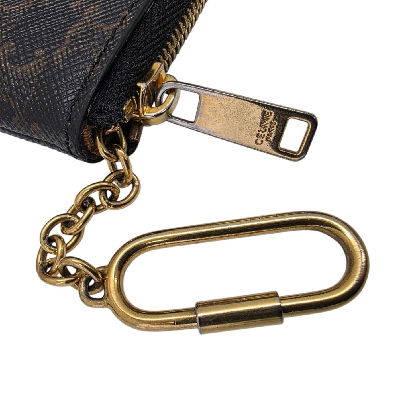 Celine Triomphe Key Ring Coin Case — view 7