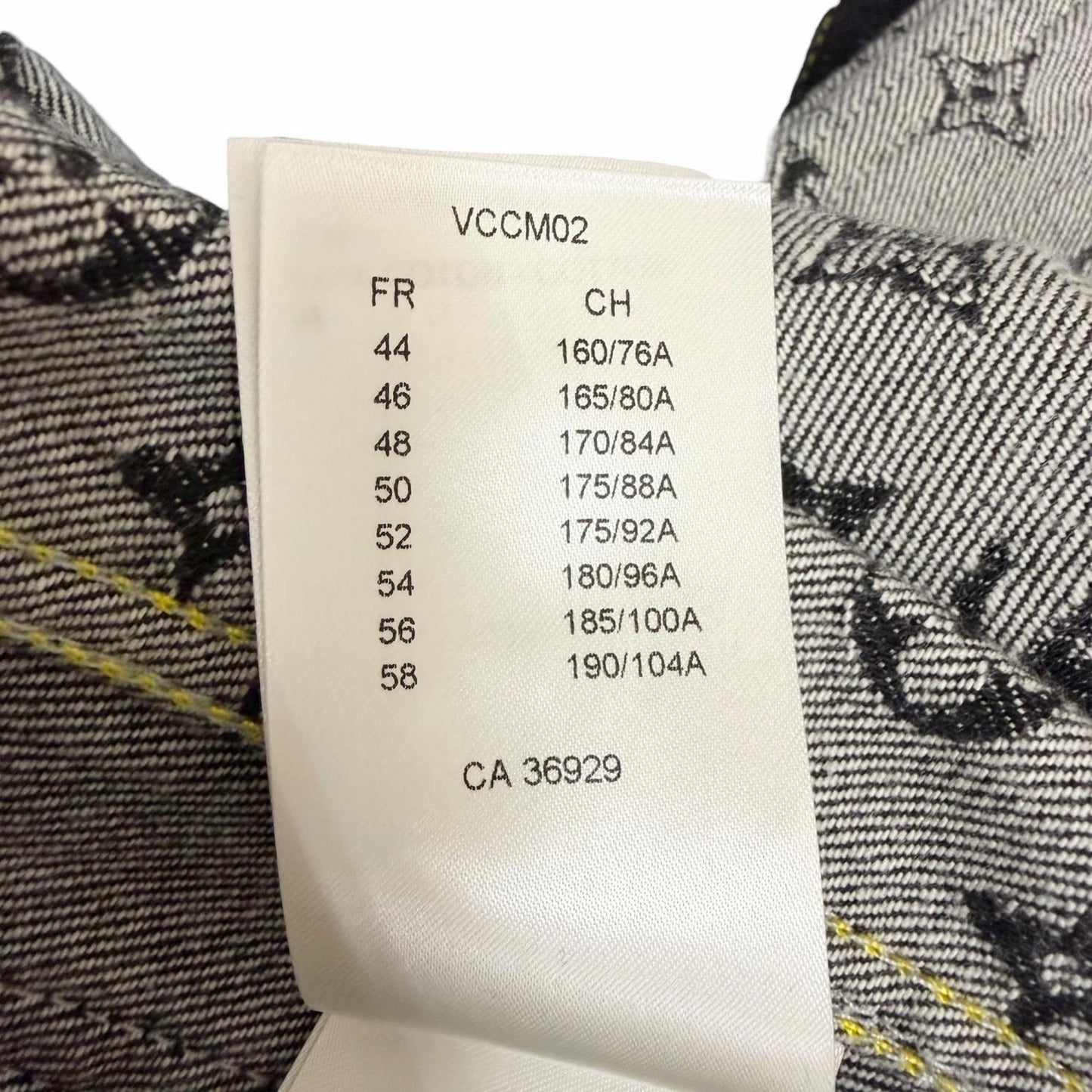 Louis Vuitton Cotton 100% SS Monogram Denim Jacket Indigo Blue 44 — view 9