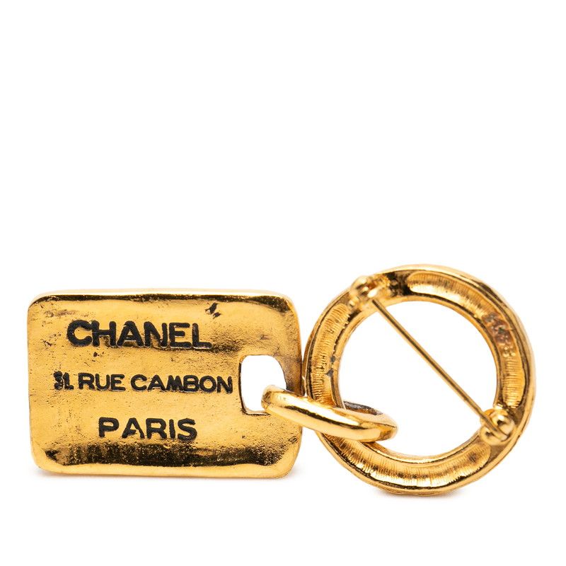 Chanel CC Logo 31 Rue Cambon Paris Brooch Gold Plated — view 3