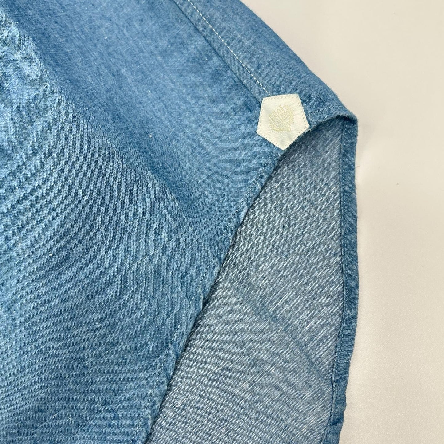 Loro Piana Light Blue Cotton Linen Shirt — view 9