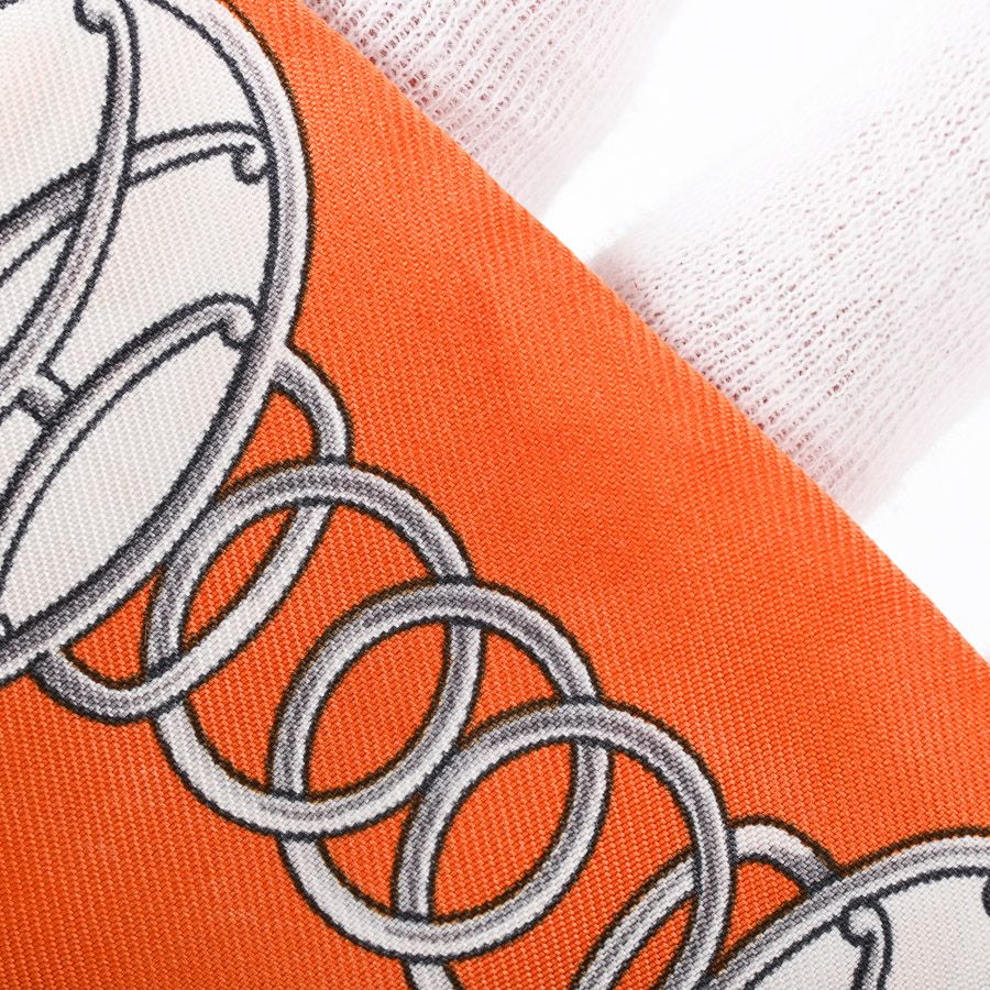 Hermes Scarf Twilly Scarves Orange — view 7
