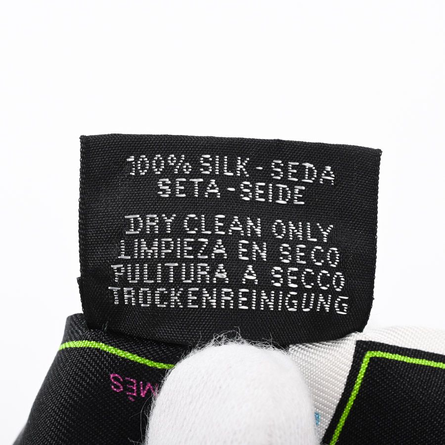 Hermes Scarf Twilly Scarves Black — view 6
