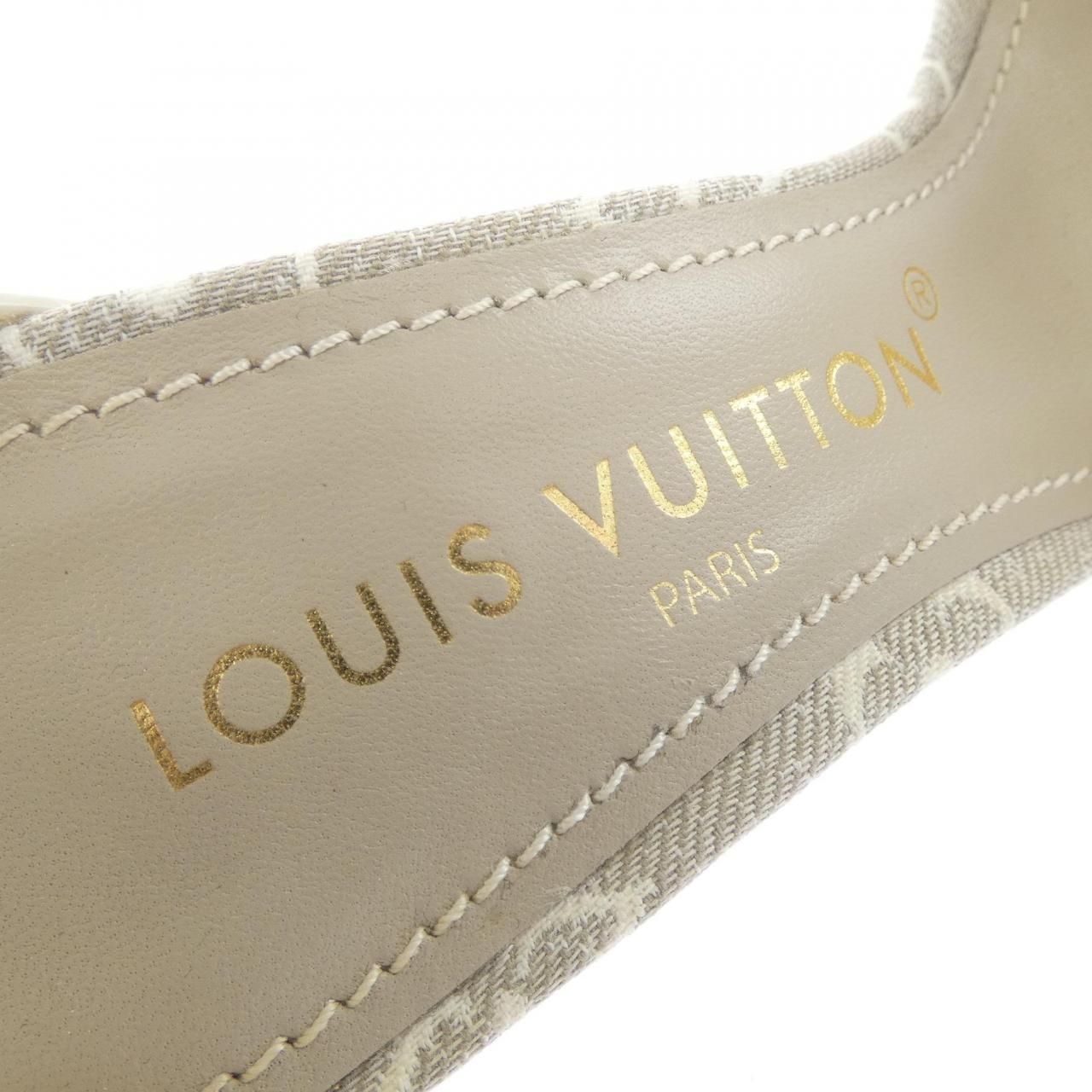 Louis Vuitton Monogram Denim Silhouette Line Sandals — view 6