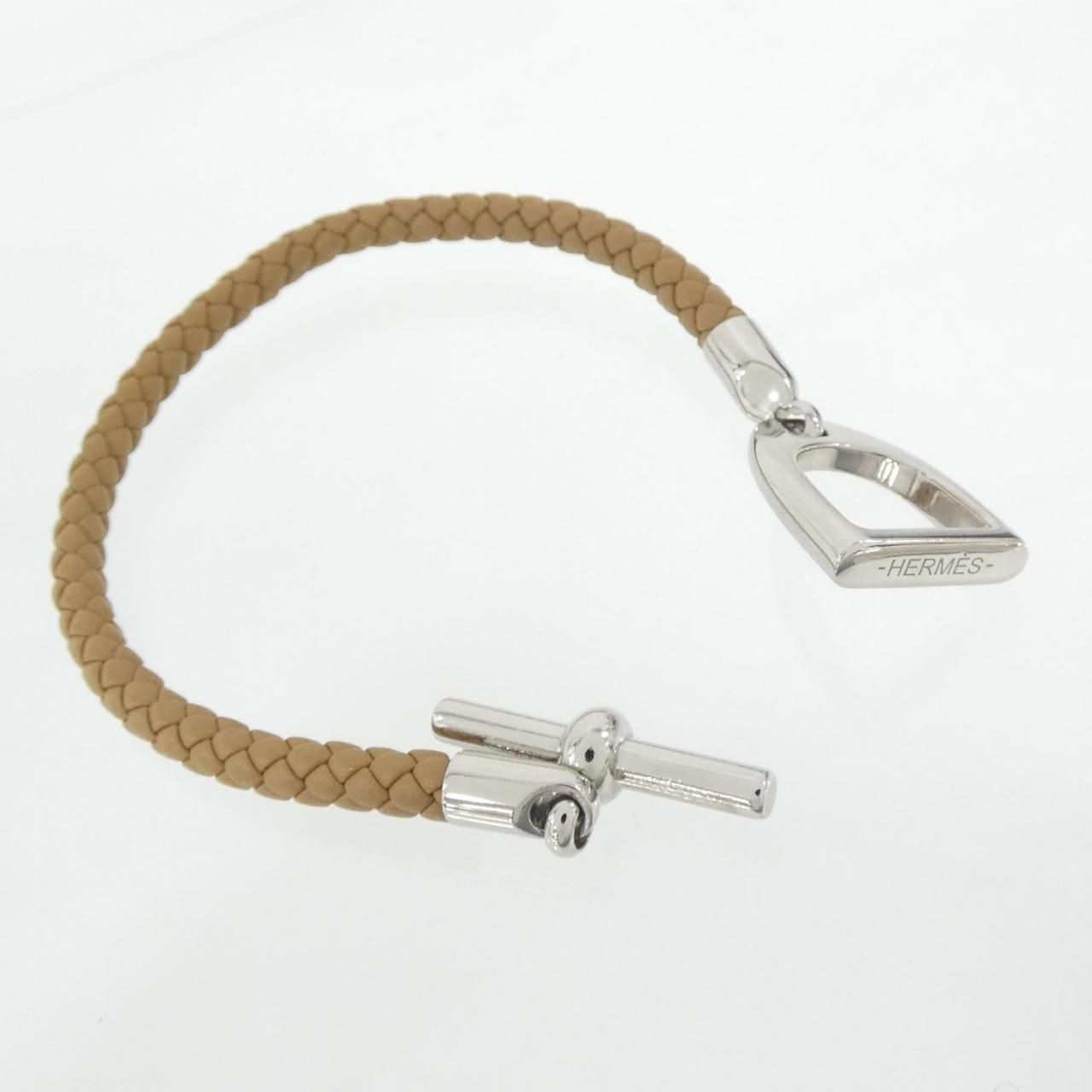 Hermes Etrier Bracelet Silver — view 3
