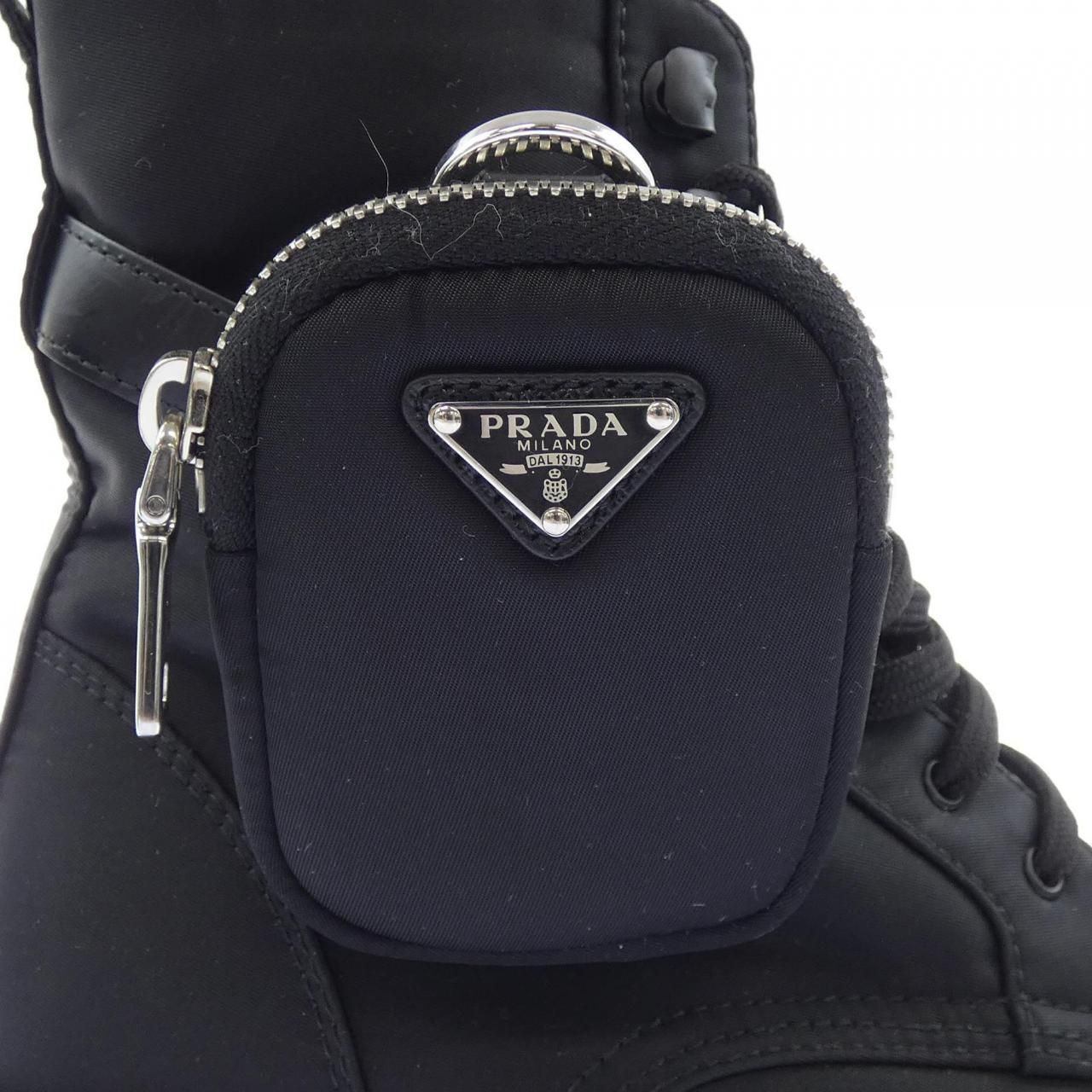 Prada Monolith Triangle Logo Boots — view 7