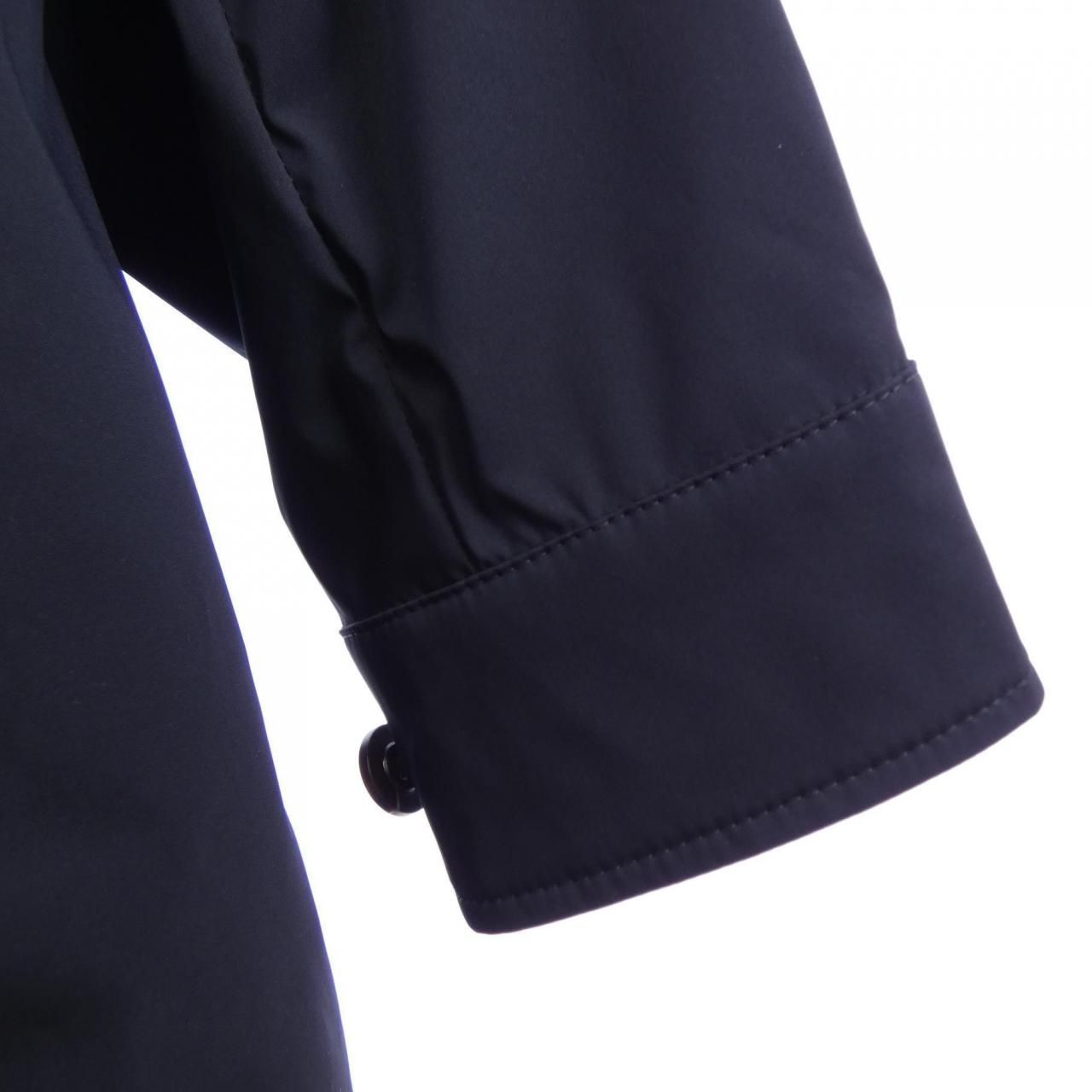 Moncler Ducastel Coat Navy — view 7