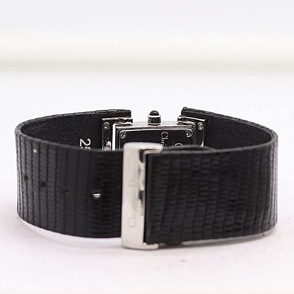 Dior Quartz Leather Bangle Watch Black Dial — view 4