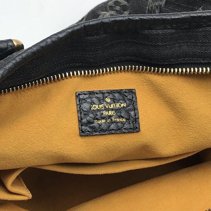 Louis Vuitton Monogram Denim Neo Gavi Tote Black Purse — view 9