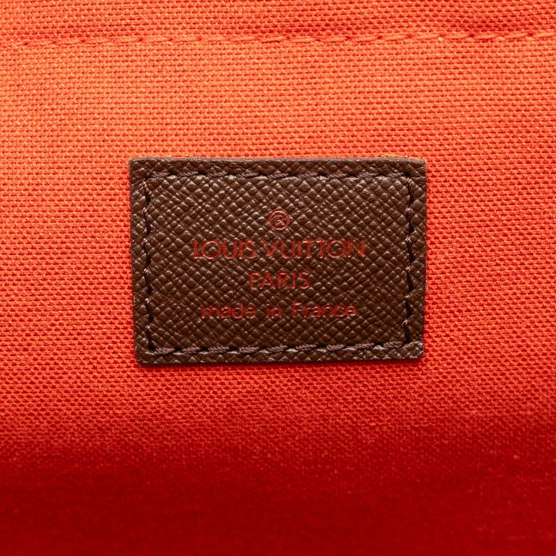 Louis Vuitton Damier Belem Shoulder Bag Brown Leather — view 9