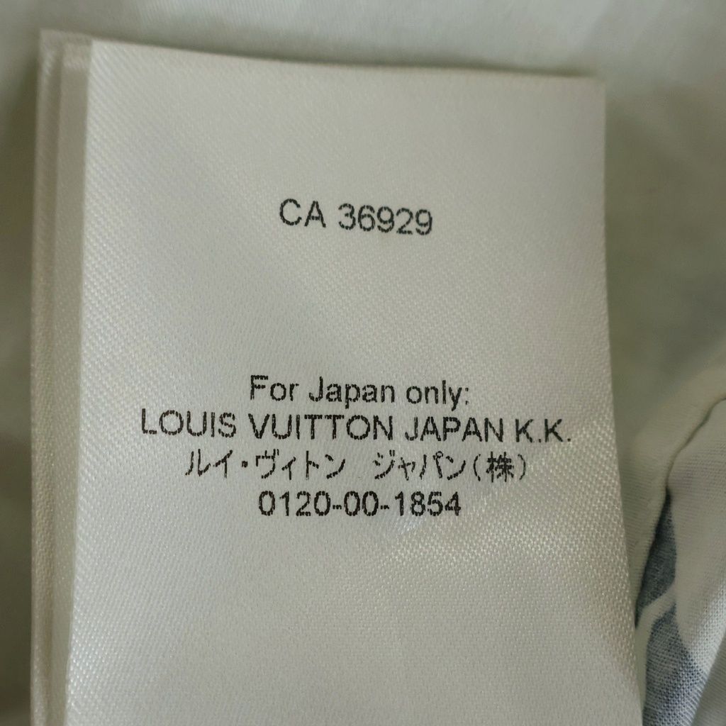 Louis Vuitton Monogram Flower Print All Over Pattern Cotton Poplin Shirt White — view 8
