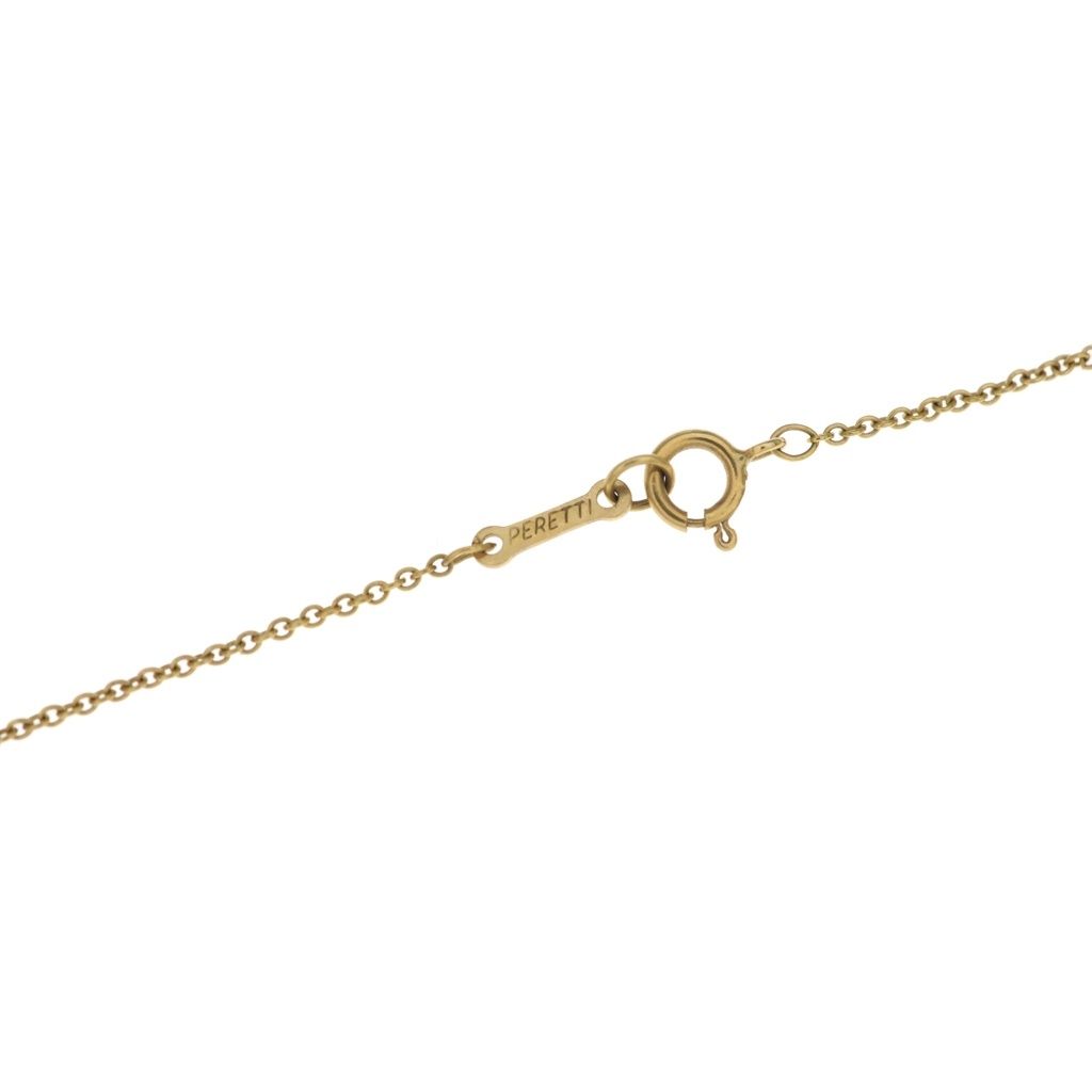 Tiffany & Co Elsa Peretti Bean Necklace 18k PG Pink Gold — view 6
