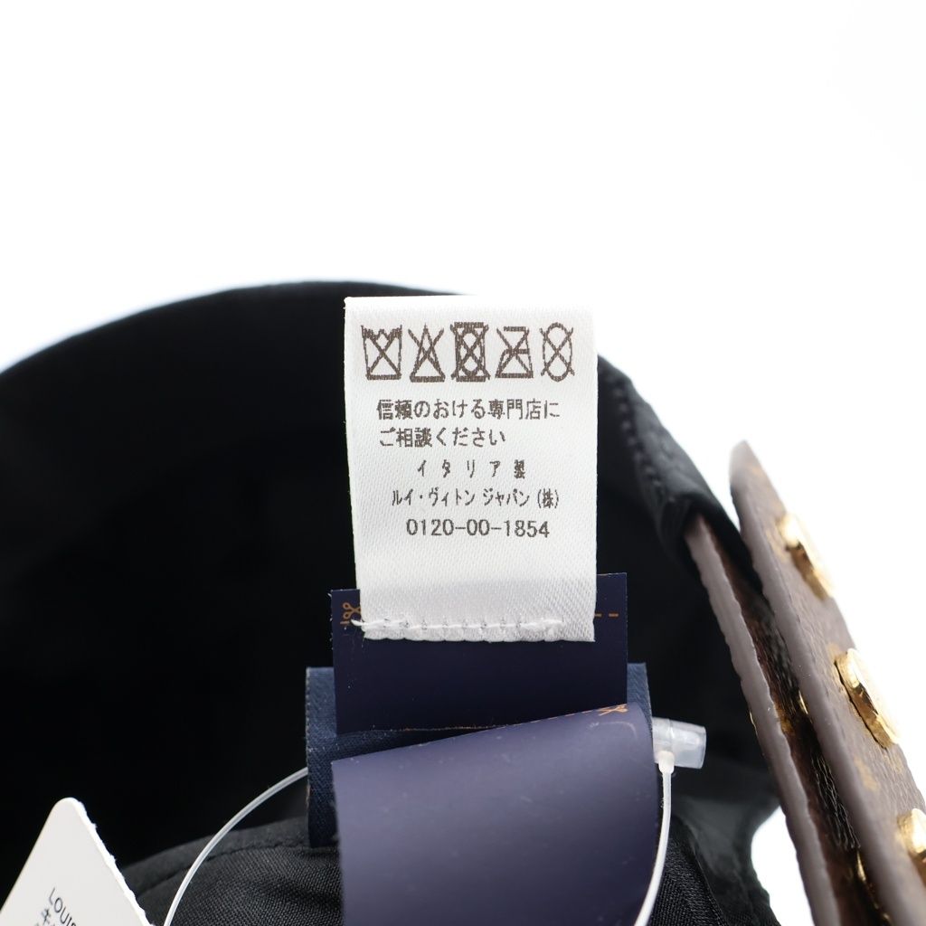 Louis Vuitton Cap LV Get Ready Noir Monogram Canvas Leather Black — view 8