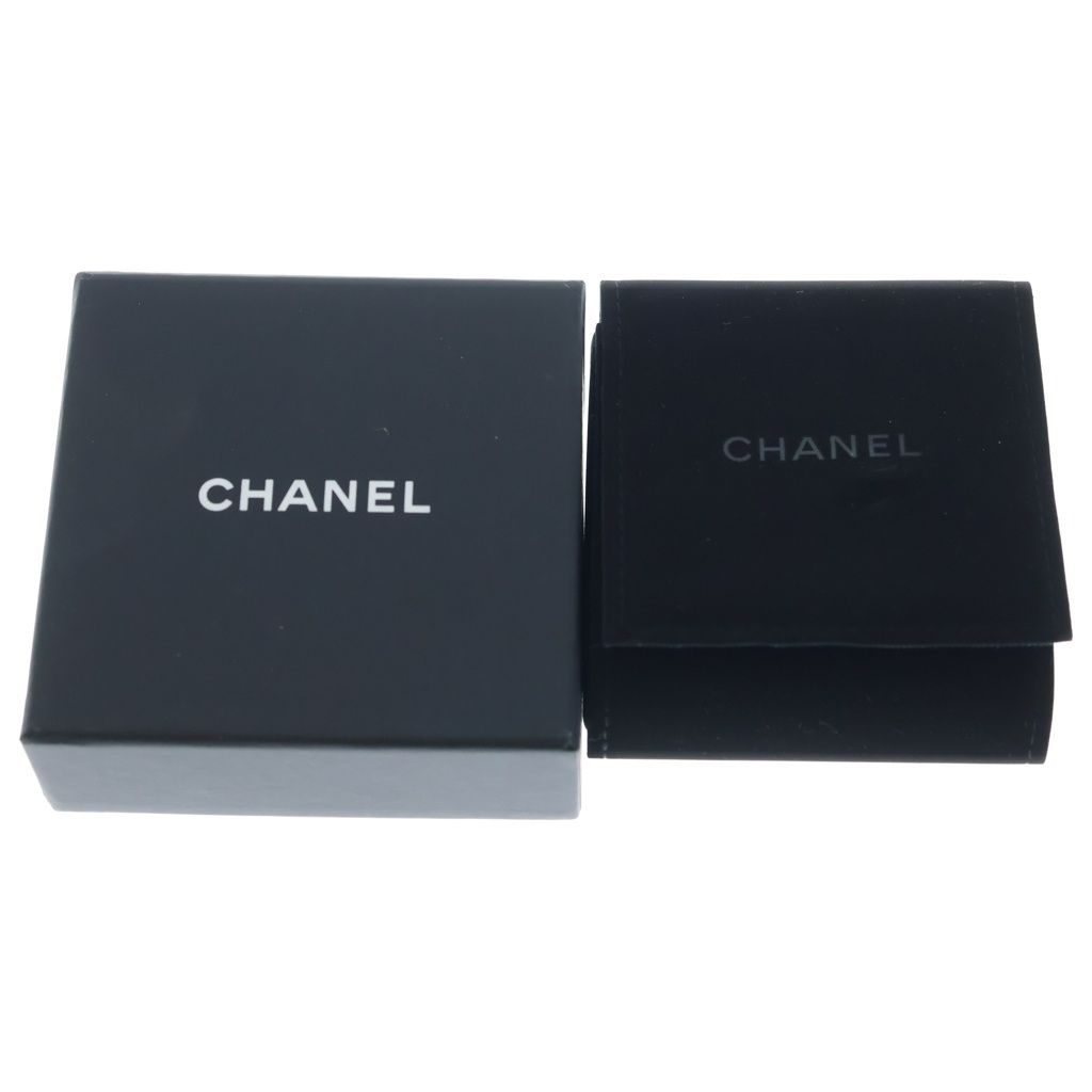 Chanel CC Logo Rhinestone Earrings Gold — view 6